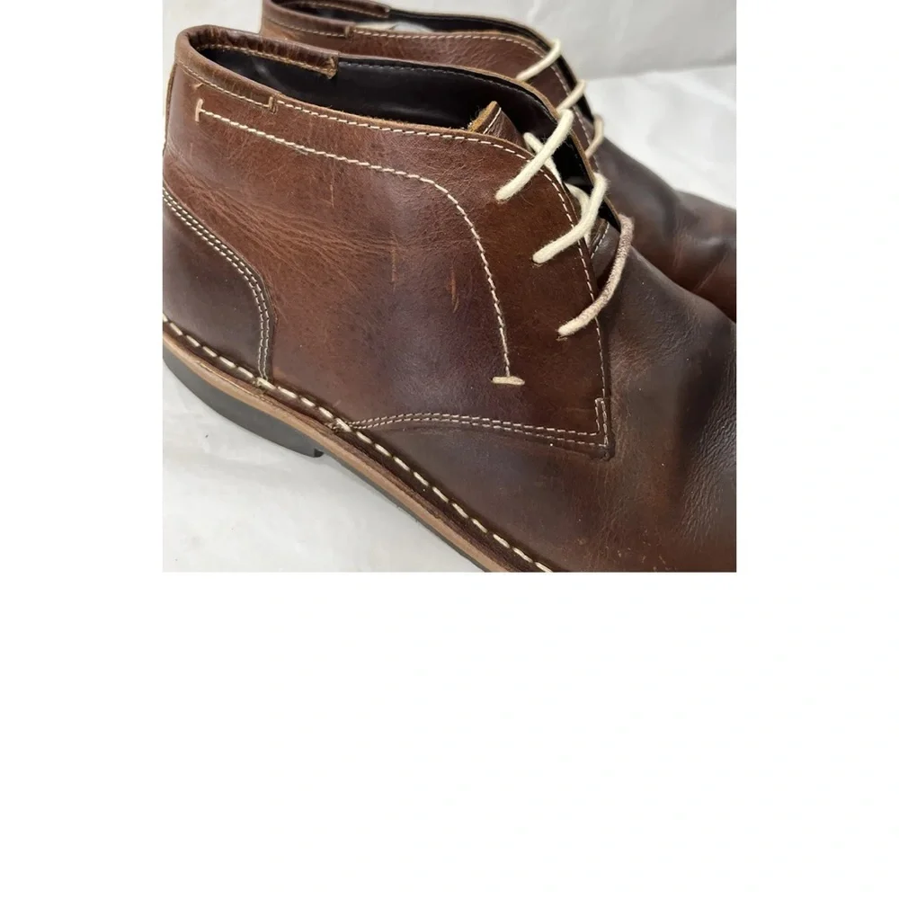 Steve Madden P-Ivon Wood 982 Chukka Ankle Boots Leather